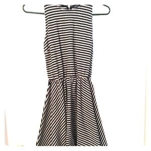 Gap Fit and Flare Stripped Dress